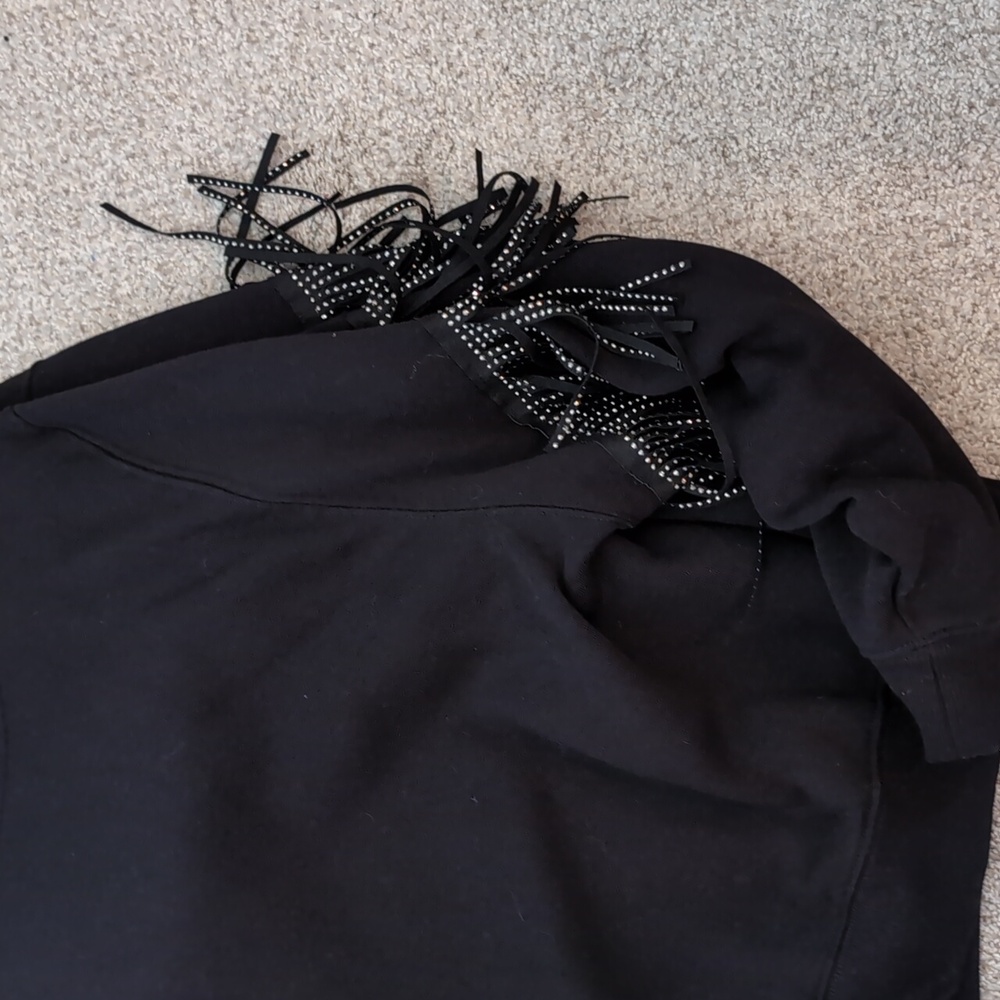 Zara Rhinestone Fringe Sweatshirt - Picture 2 of 5